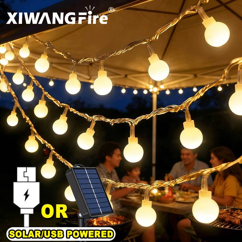 Lighting Wedding Outdoor - Guirnalda de Luces Solares/USB/a Pilas de