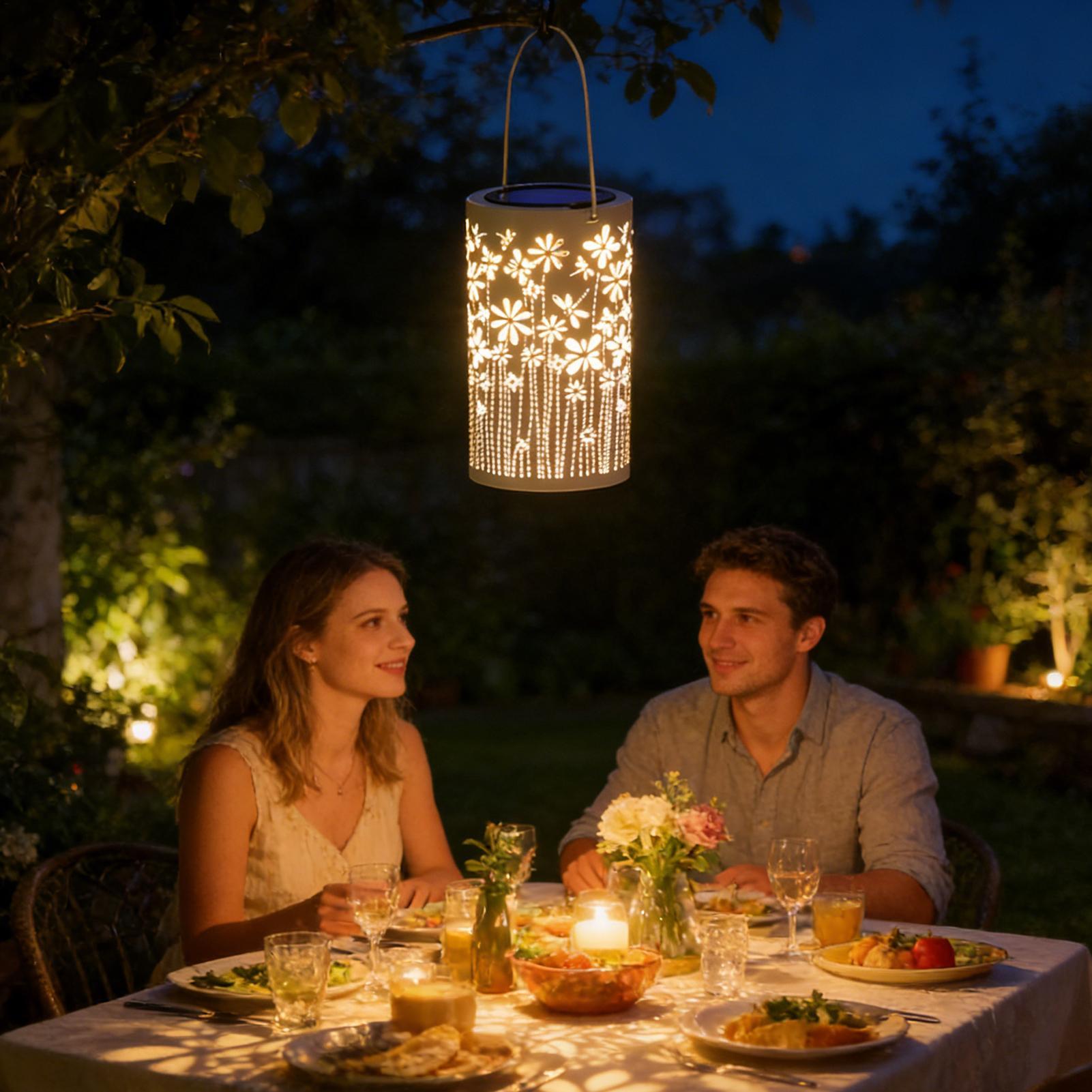 Outdoor Lighting Yard - Lámparas Solares para Exteriores, Impermeables, con