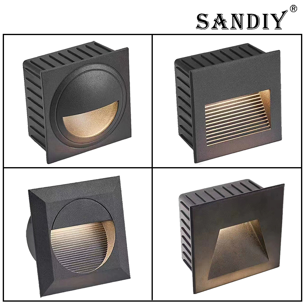 Outdoor Lighting Recessed - SANDIY-Lámparas empotrables para pared de exterior,