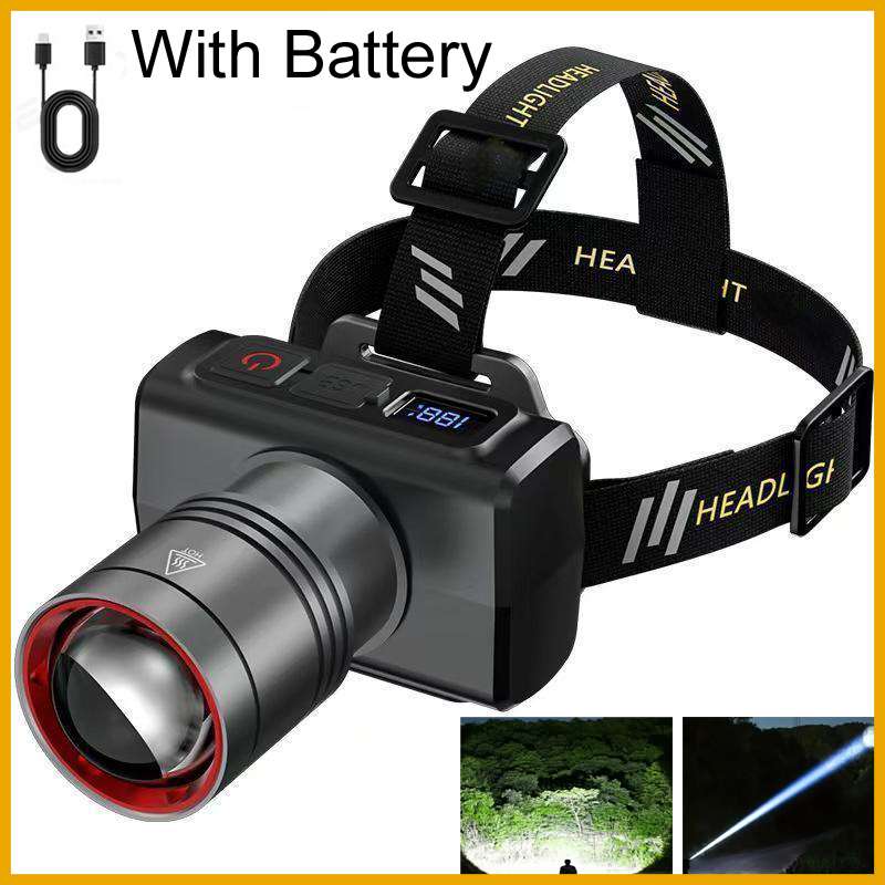 Outdoor Lighting Sensor - Linterna Frontal LED Recargable 2026, Súper