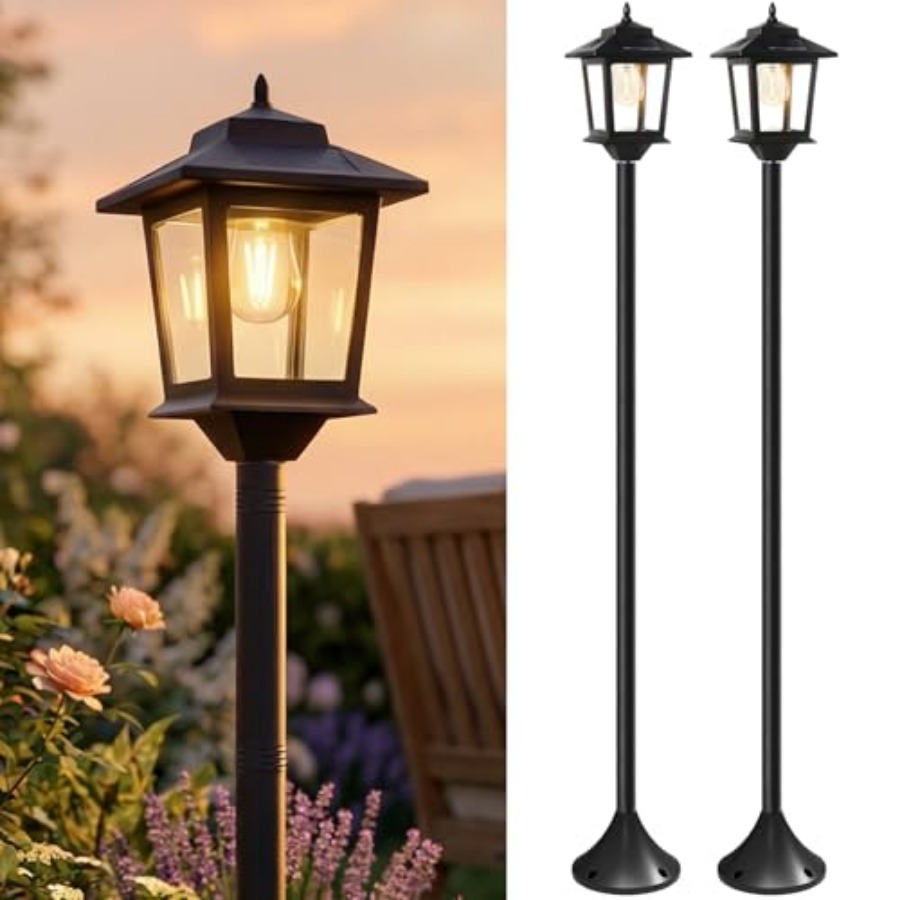 Outdoor Lighting Lamps - Lámparas Solares para Exteriores, Paquete de