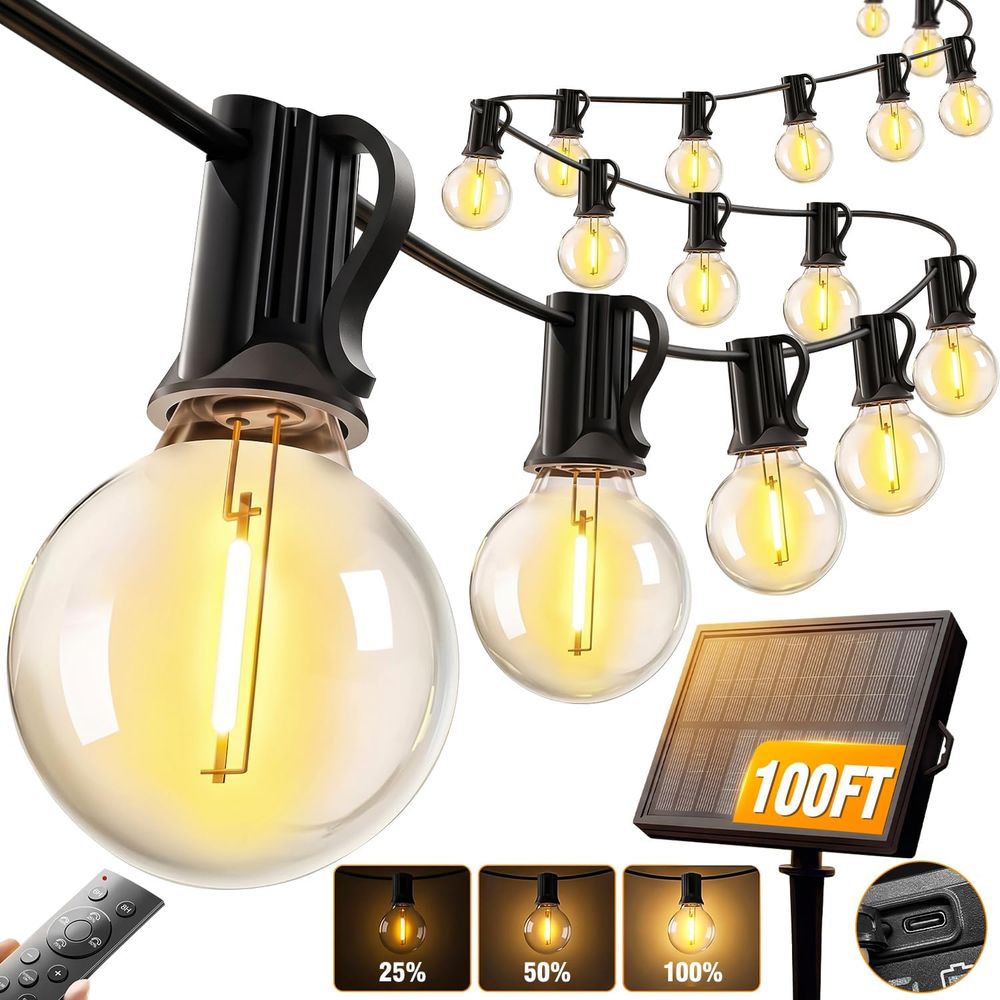 String Light Bistro - Guirnalda de Luces de 100T para