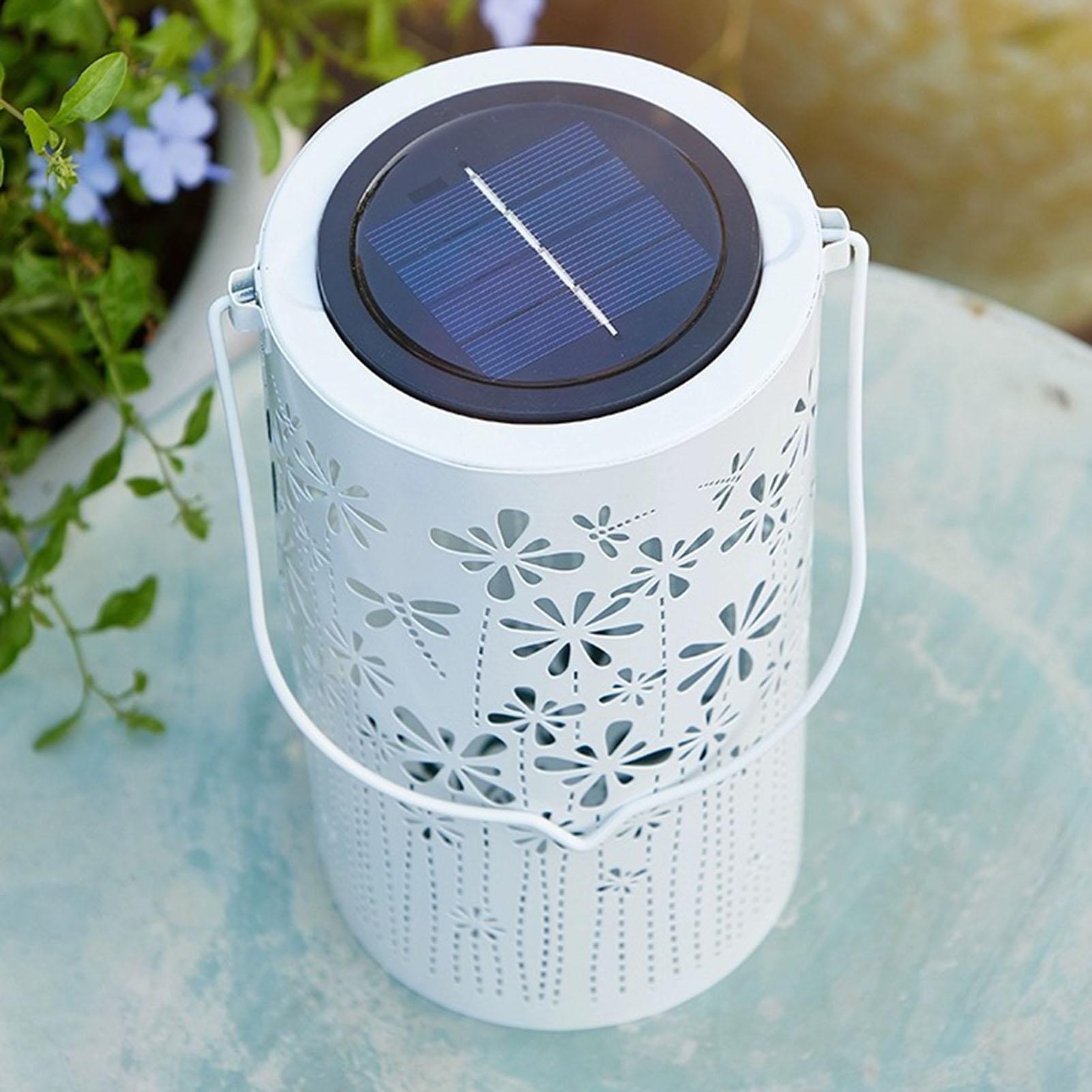 Outdoor Lighting Yard - Faroles solares colgantes, lámparas de flores