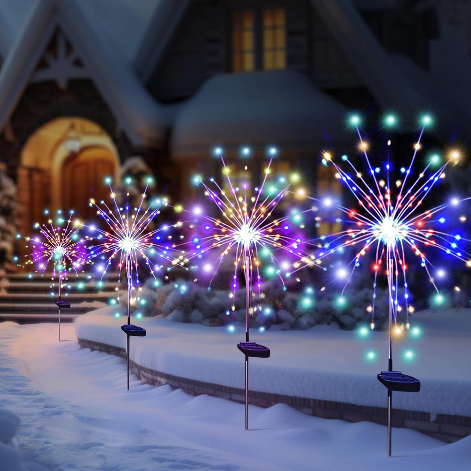 Outdoor Lighting Company - Luces Solares LED de Fuegos Artificiales