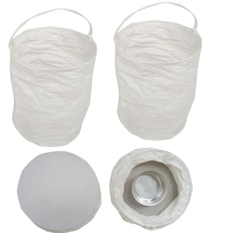 Outdoor Lighting Year Round - 4 Uds. Lámparas de papel cilíndricas