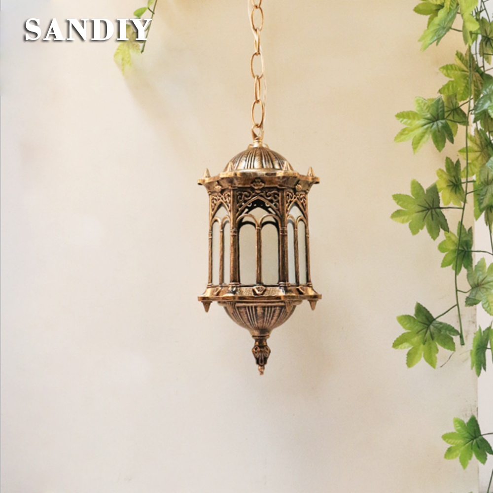 Outdoor Lighting Restaurant - SANDIY Lámpara colgante para exteriores, luz