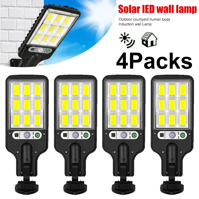 Outdoor Lighting Lamps - Potente Lámpara Solar LED para Exteriores,