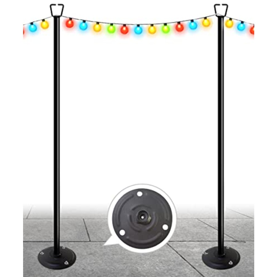 String Light Bistro - Postes de 10 pies para luces