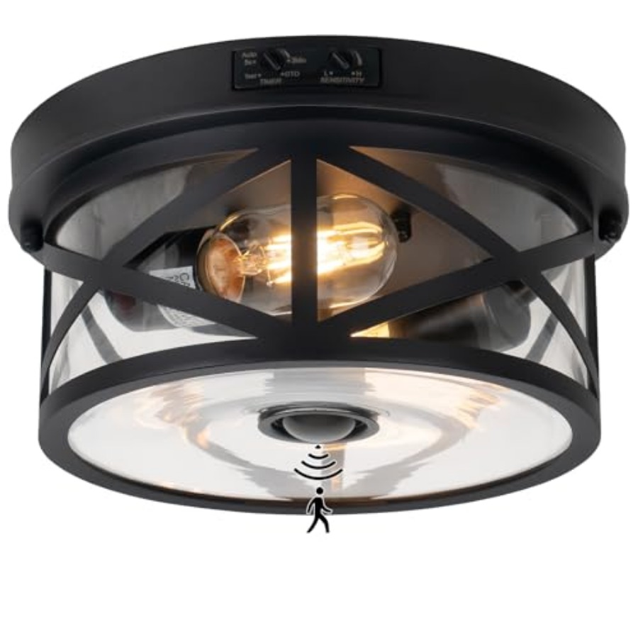 Outdoor Lighting Sensor - Lámpara de techo para exteriores con