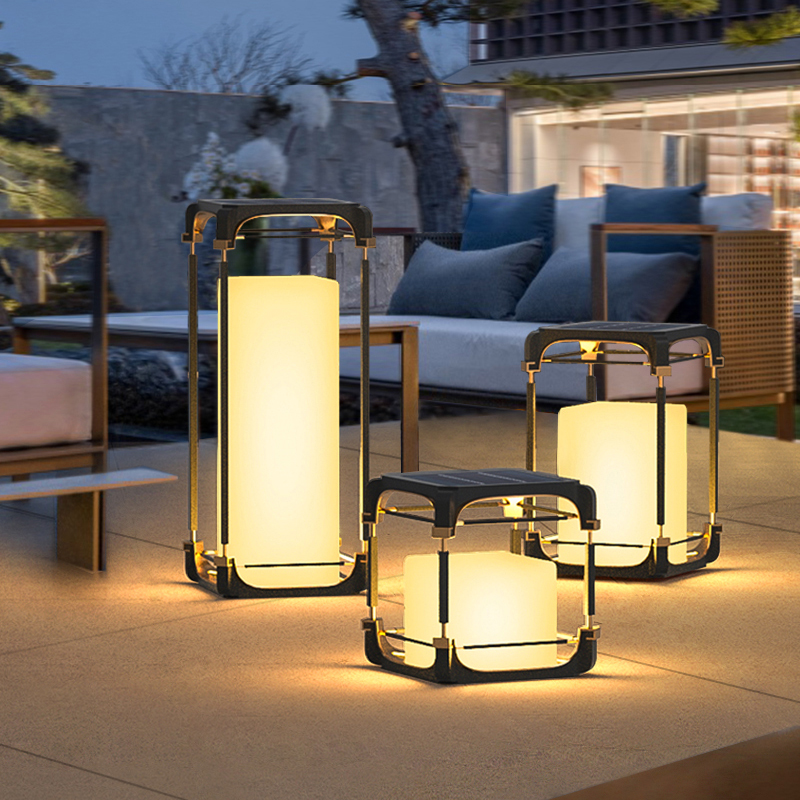 Outdoor Lighting Lamps - Lámpara de Pie Luminosa para Patio,
