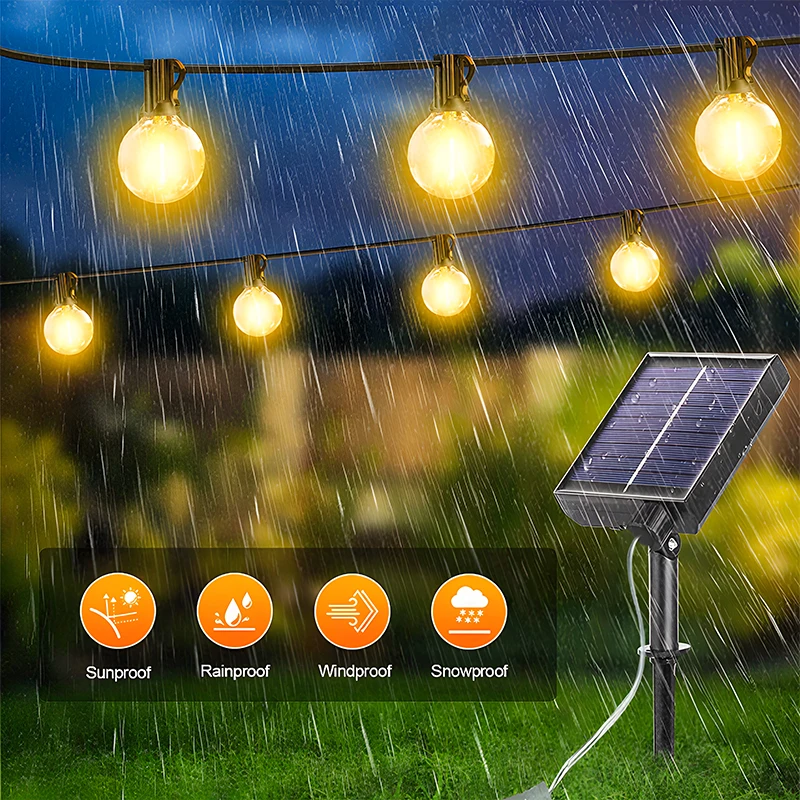 G40 Led Solar globo Led cadena - String Light Bistro reseña y precio