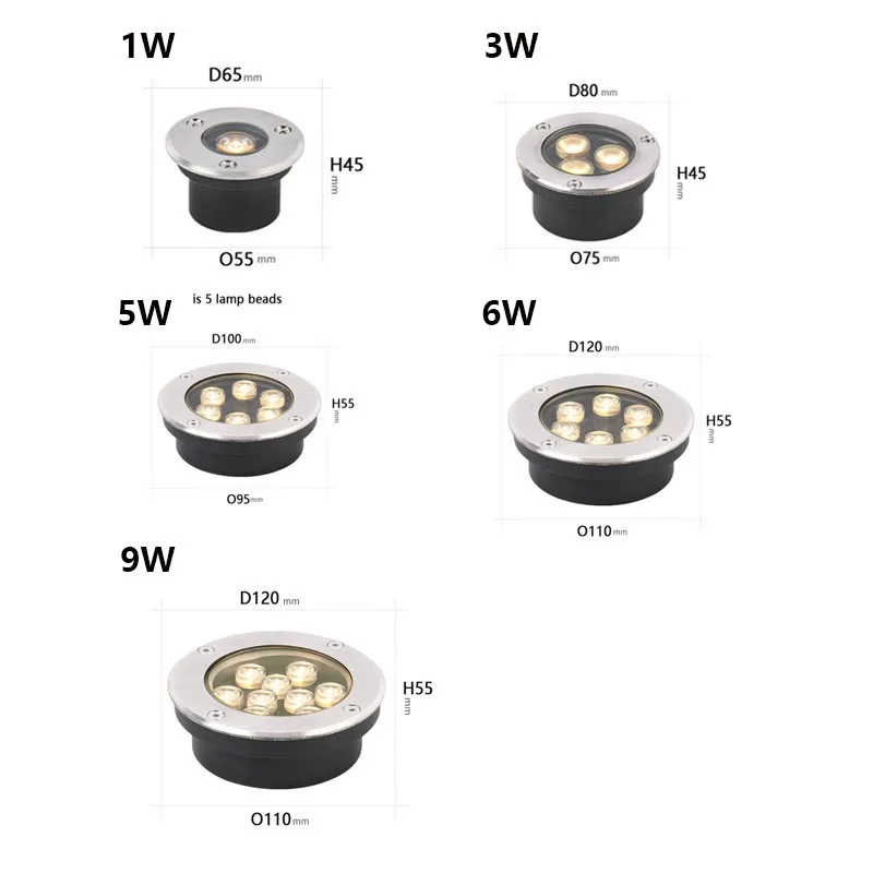 Luz LED Subterránea Empotrada  - Outdoor Lighting Recessed reseña y precio