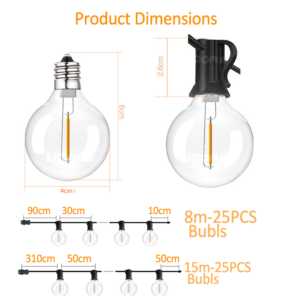 Guirnalda de Luces de Exterior - String Light Bistro reseña y precio