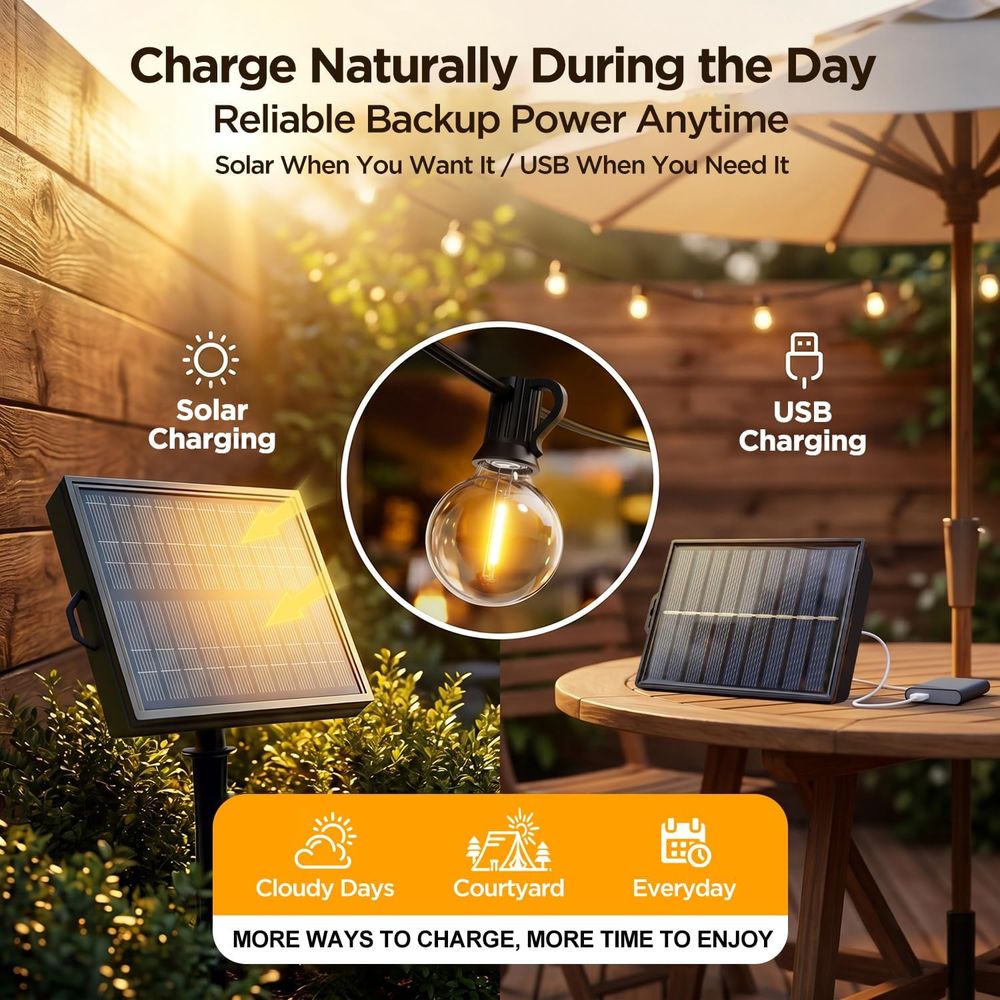 Guirnalda de Luces de 100T par - String Light Bistro reseña y precio