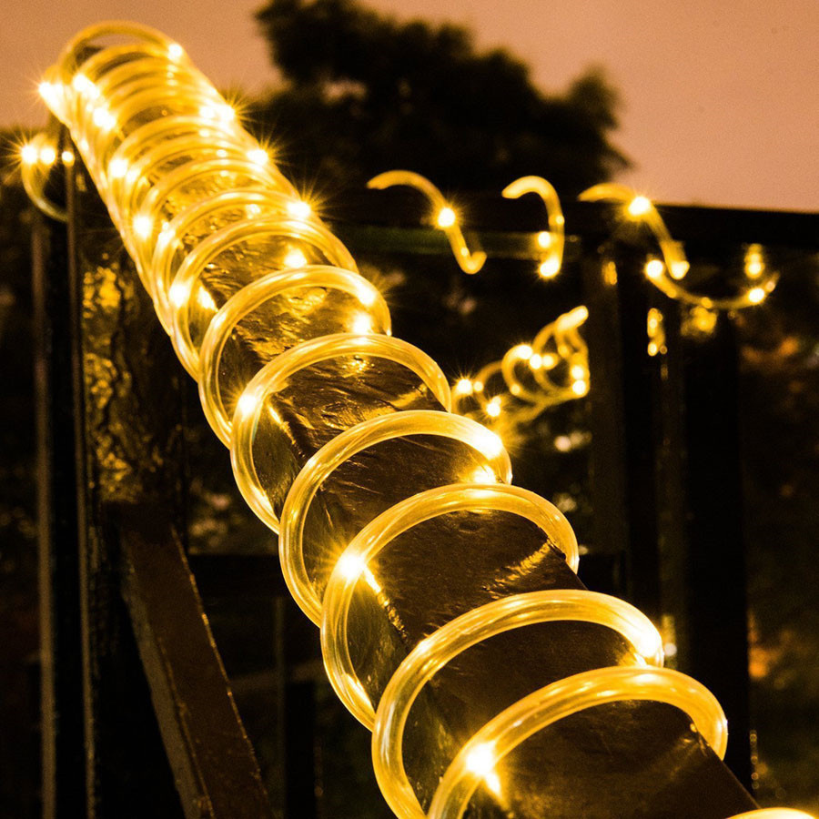 Luces LED de tubo de cuerda So - Outdoor Lighting Year Round reseña y precio