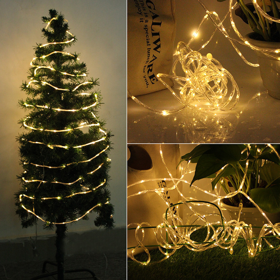 Luces LED de tubo de cuerda So - Outdoor Lighting Year Round reseña y precio