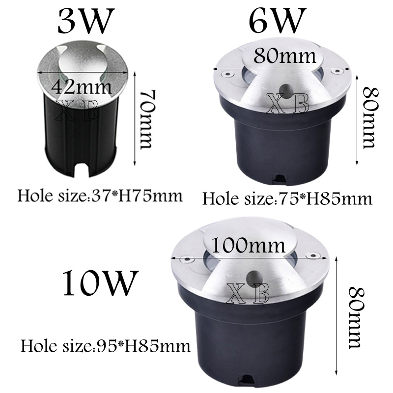 Iluminación exterior 10W 6W 3W - Outdoor Lighting Recessed reseña y precio