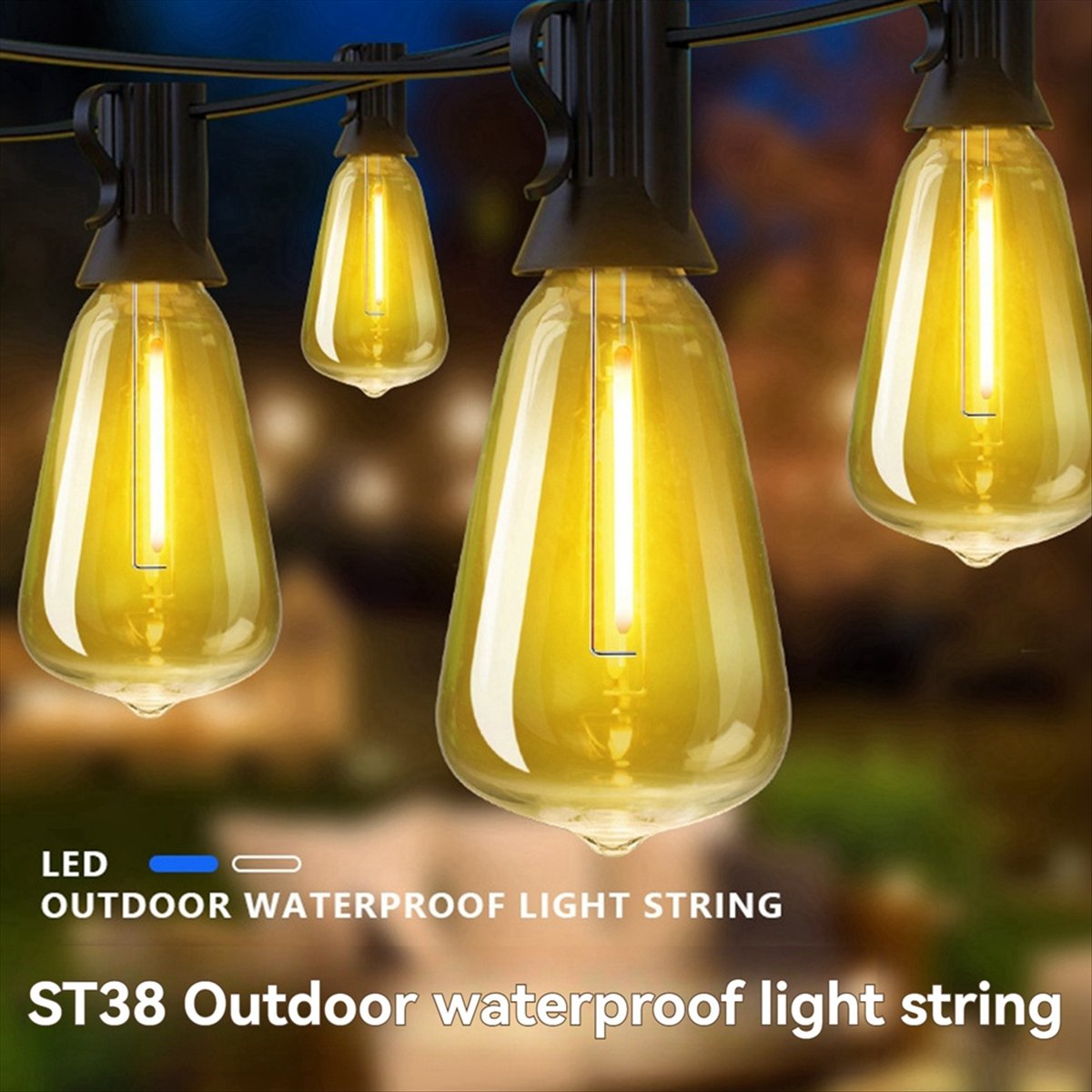 Top ST38 Cadena de luz LED Pat - String Light Bistro reseña y precio