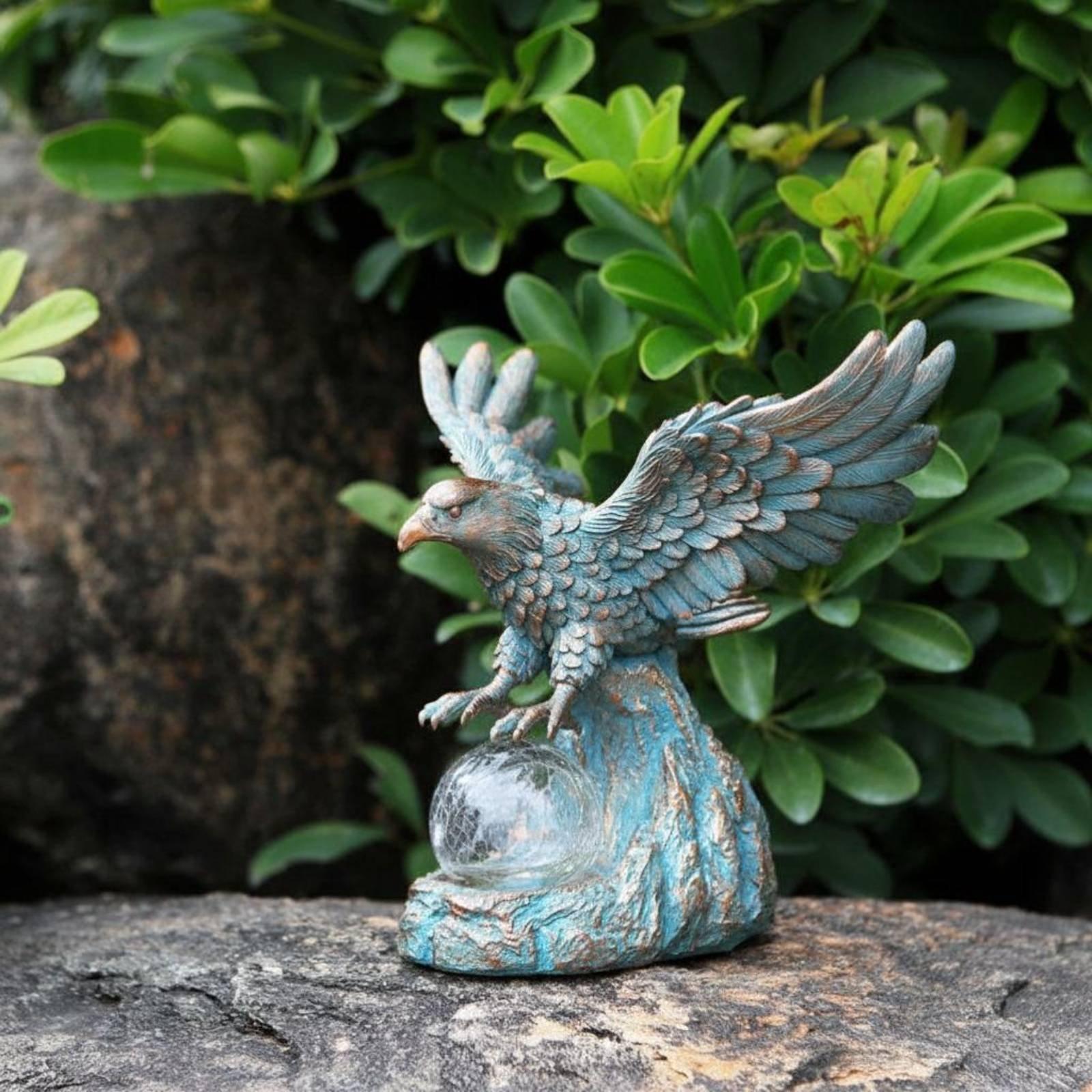 Lámpara Solar con Forma de Águ - Outdoor Lighting Yard reseña y precio