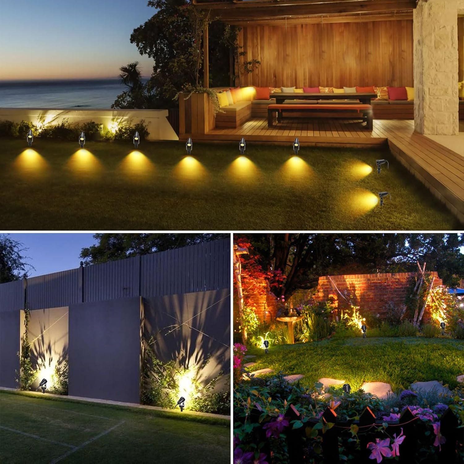Paquete de 6 luces de paisaje  - Outdoor Lighting Voltage reseña y precio
