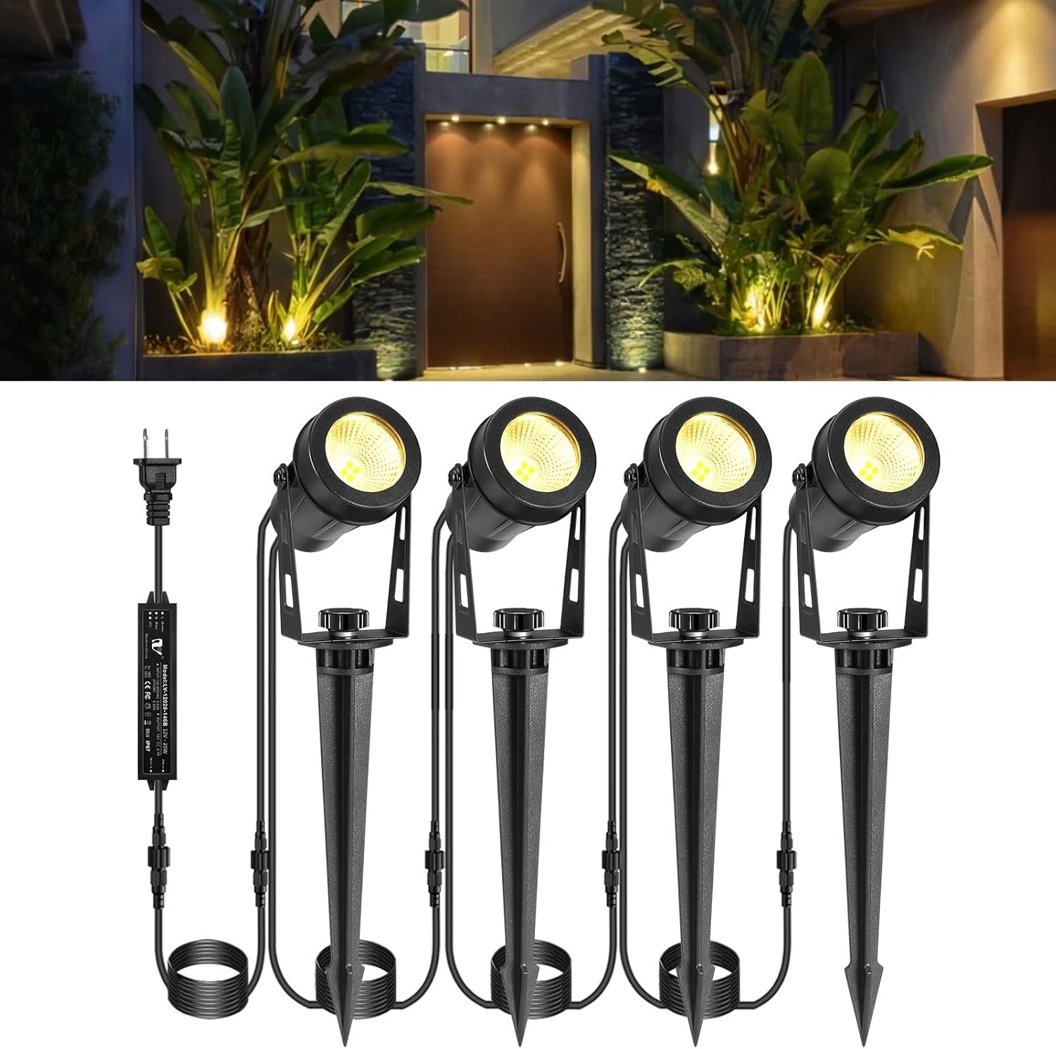 Paquete de 6 luces de paisaje  - Outdoor Lighting Voltage reseña y precio