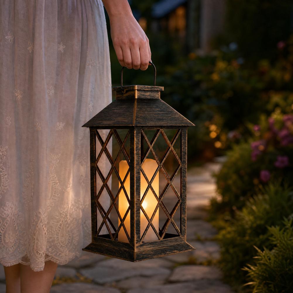 Linterna Solar Retro, Lámpara  - Outdoor Lighting Yard reseña y precio