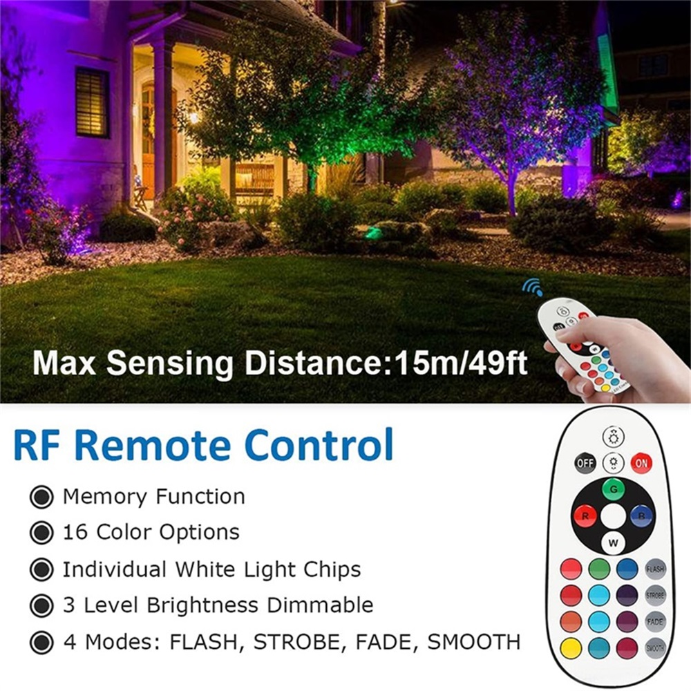 Iluminación de paisaje RGBW, 1 - Outdoor Lighting Spotlight reseña y precio