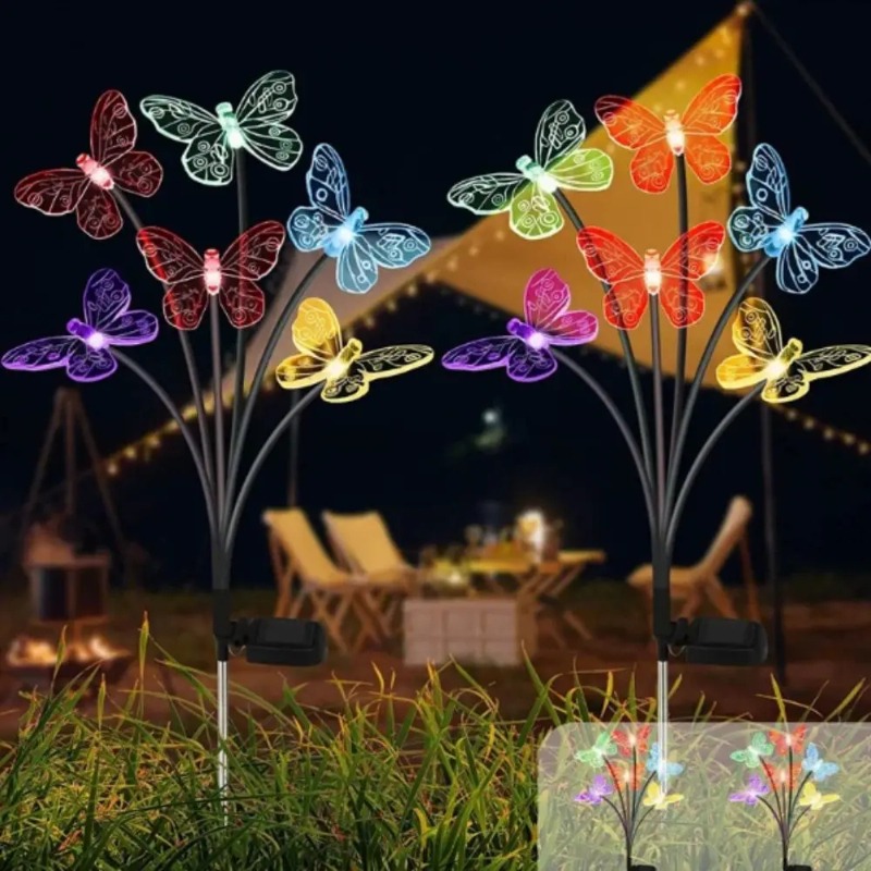 Luces de Mariposa con Energía  - Outdoor Lighting Yard reseña y precio