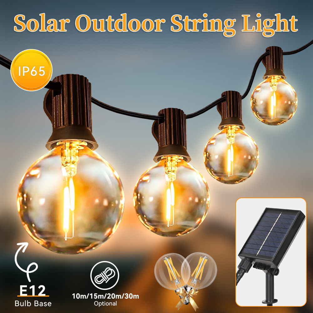 Luz Solar LED para exteriores, - String Light Bistro reseña y precio
