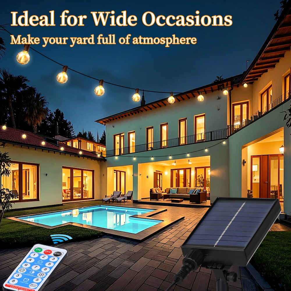 Luz Solar LED para exteriores, - String Light Bistro reseña y precio