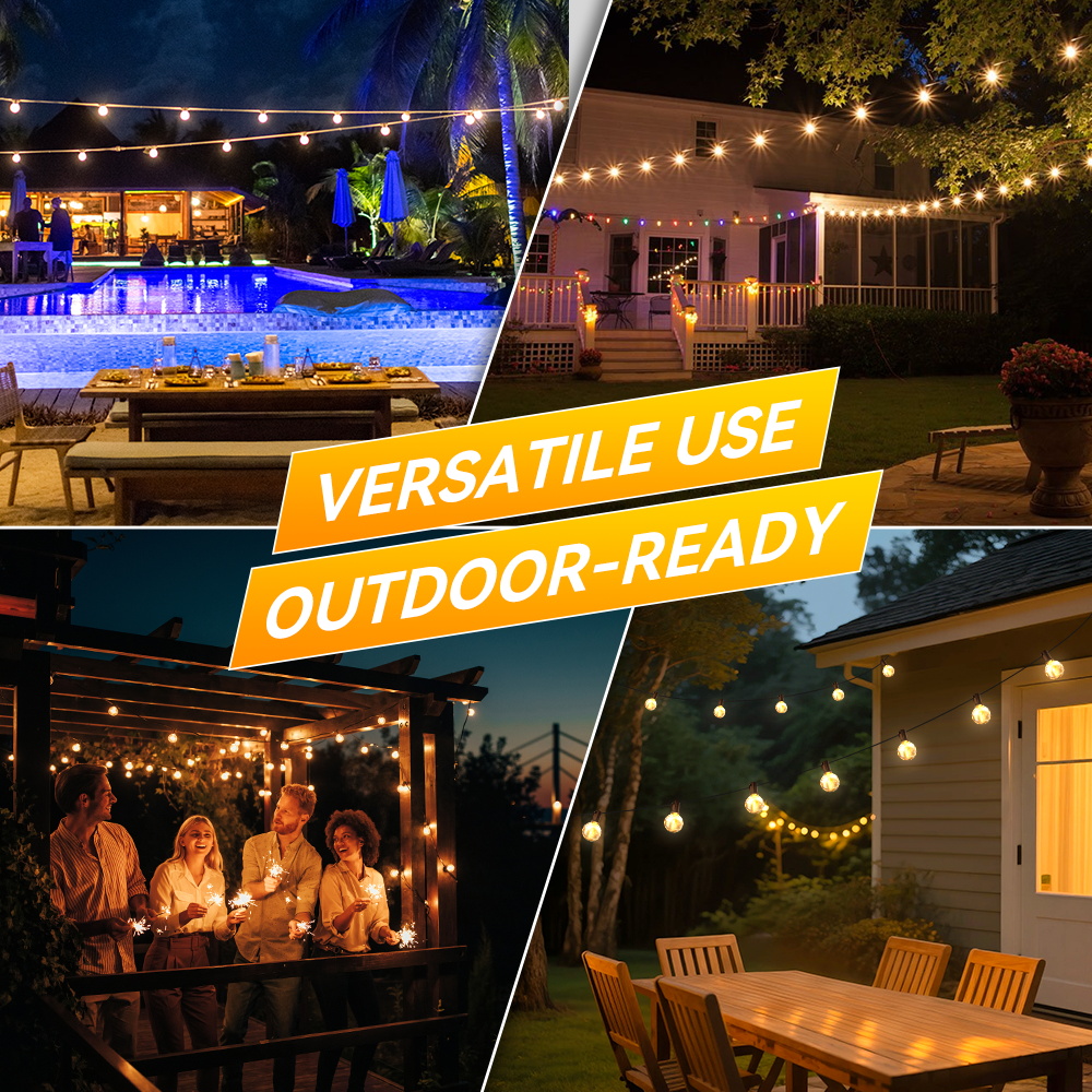 Luz Solar LED para exteriores, - String Light Bistro reseña y precio