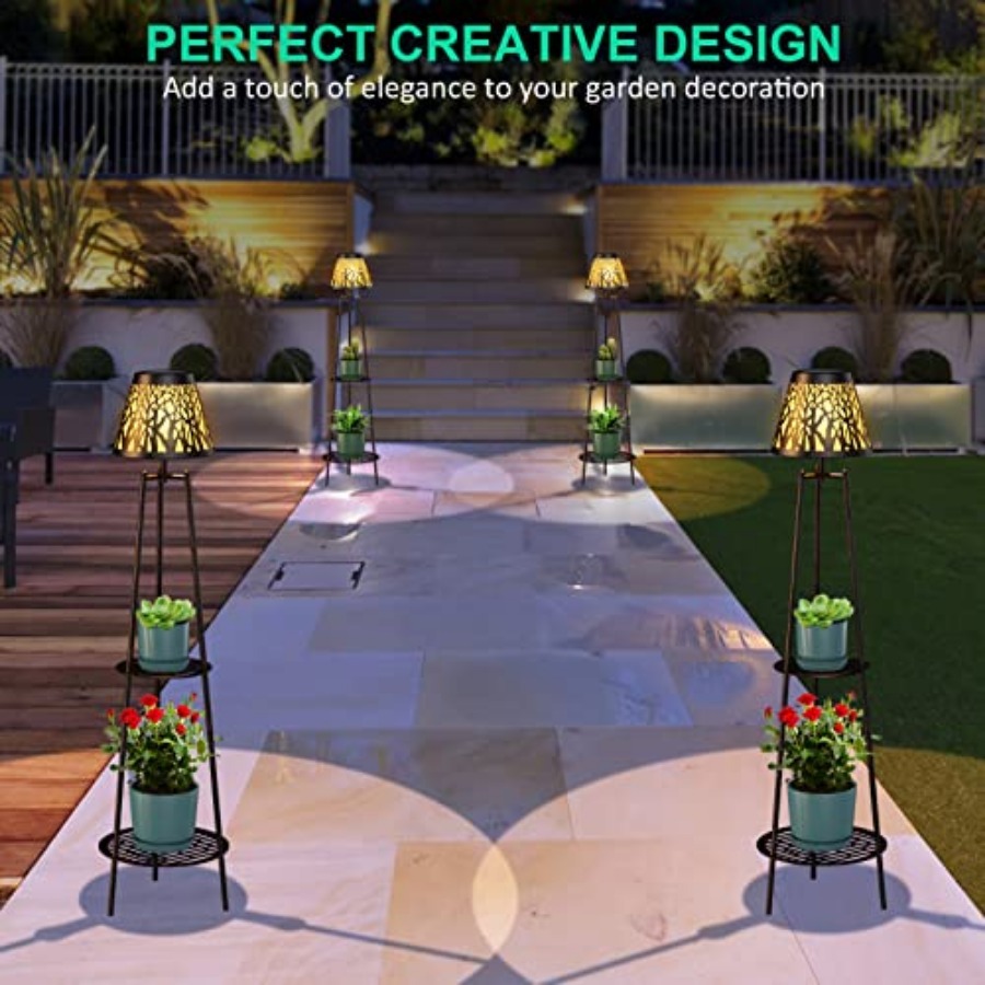 Paquete de 2 Lámparas Solares  - Outdoor Lighting Lamps reseña y precio