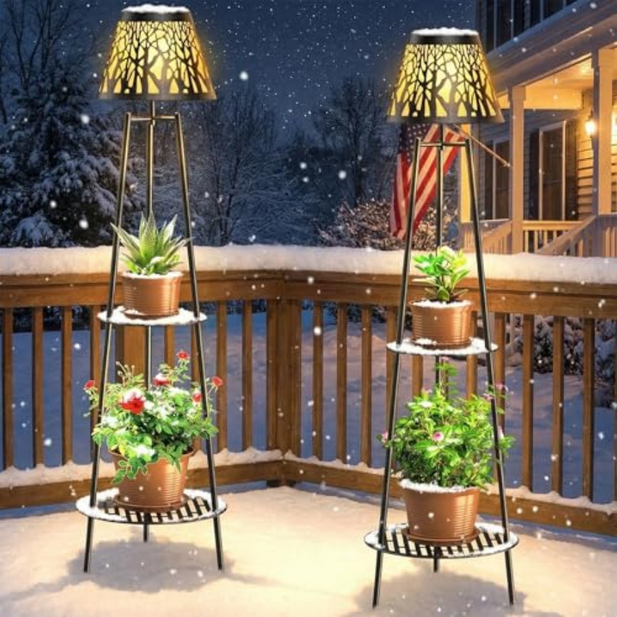 Paquete de 2 Lámparas Solares  - Outdoor Lighting Lamps reseña y precio