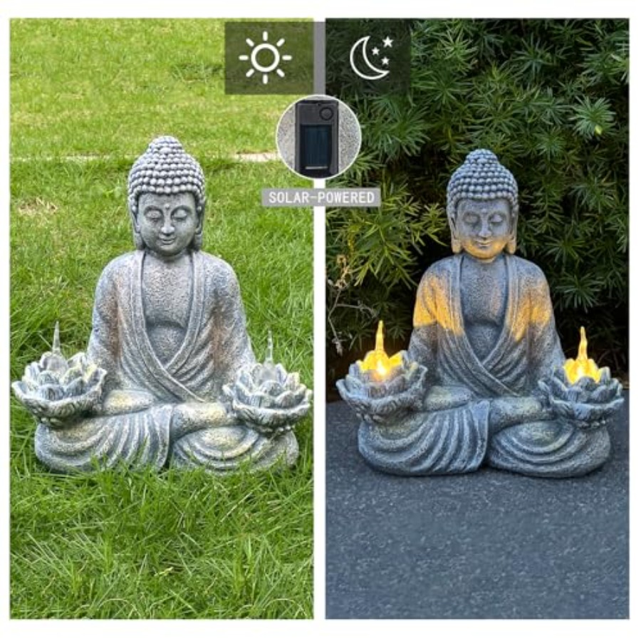 Estatua de Buda para Decoració - Outdoor Zen Lighting reseña y precio