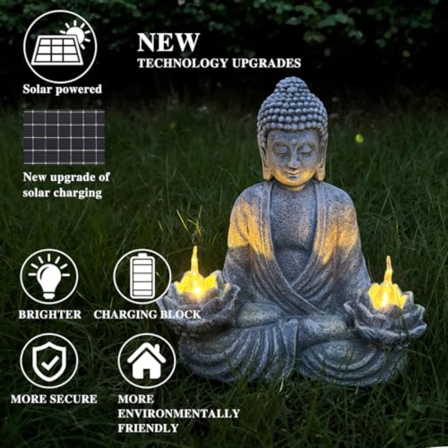 Estatua de Buda para Decoració - Outdoor Zen Lighting reseña y precio
