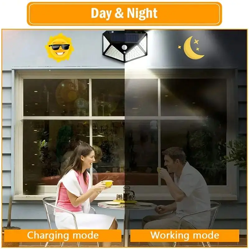 Lámpara Solar de Jardín de 100 - Outdoor Lighting Yard reseña y precio