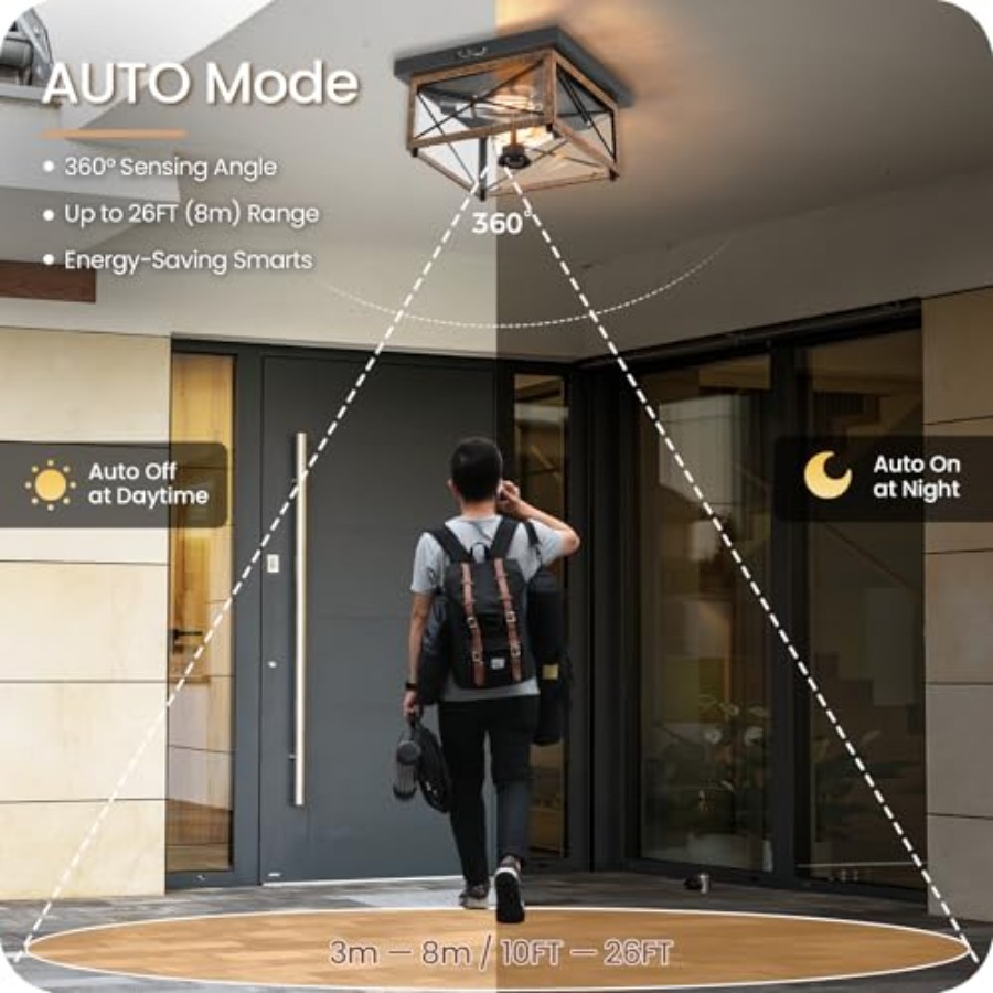 Lámpara de Techo Exterior con  - Outdoor Lighting Sensor reseña y precio