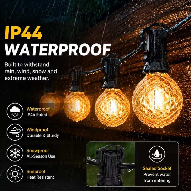 Guirnalda de Luces LED G40 de  - String Light Bistro reseña y precio