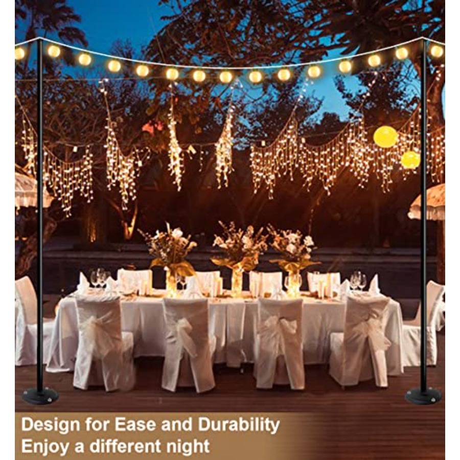Postes de 10 pies para luces d - String Light Bistro reseña y precio