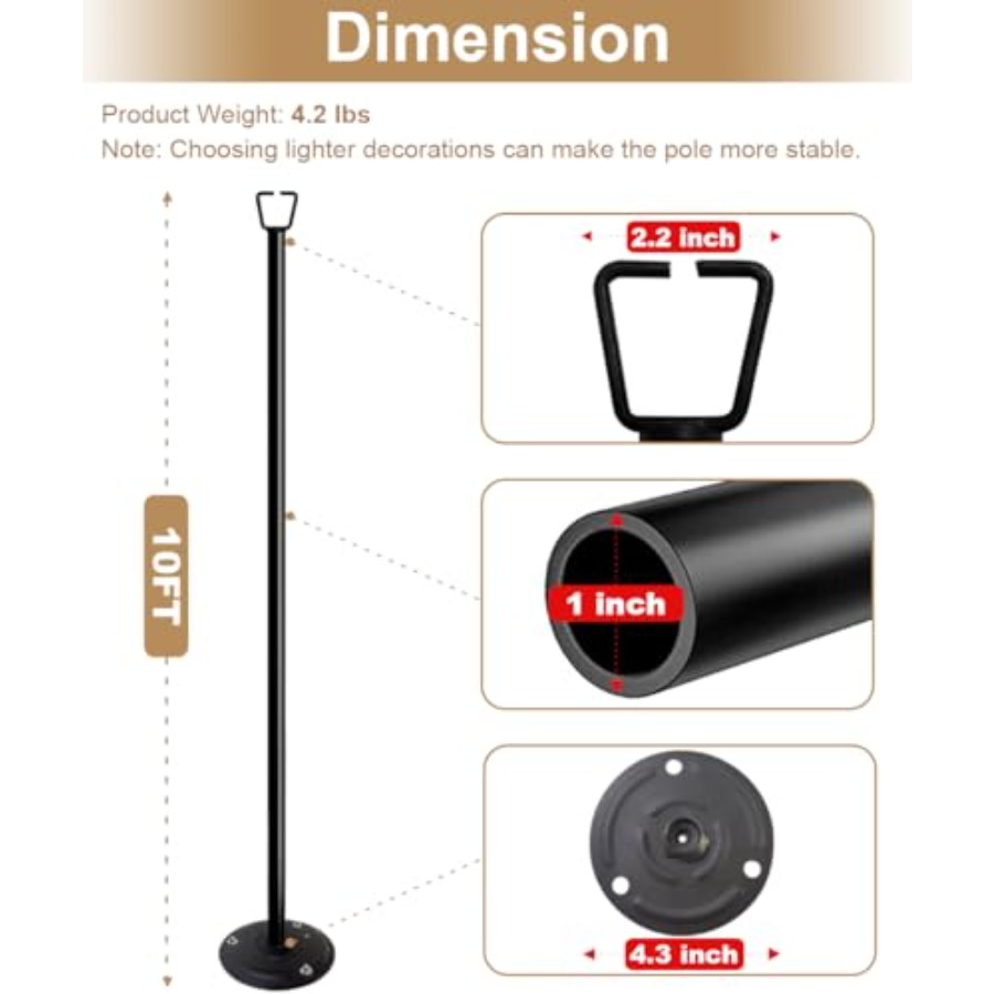 Postes de 10 pies para luces d - String Light Bistro reseña y precio