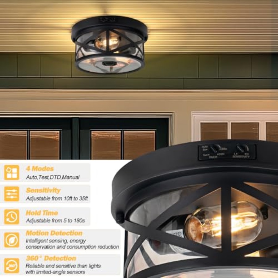 Lámpara de techo para exterior - Outdoor Lighting Sensor reseña y precio