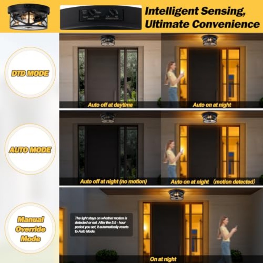 Lámpara de techo para exterior - Outdoor Lighting Sensor reseña y precio