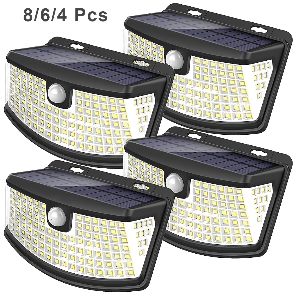Paquete de 8/6/4 luces solares - Outdoor Lighting Sensor reseña y precio