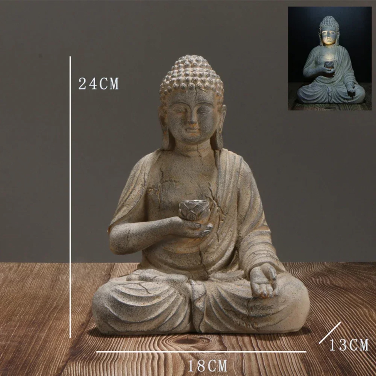 Estatua de Buda para Jardín, D - Outdoor Zen Lighting reseña y precio