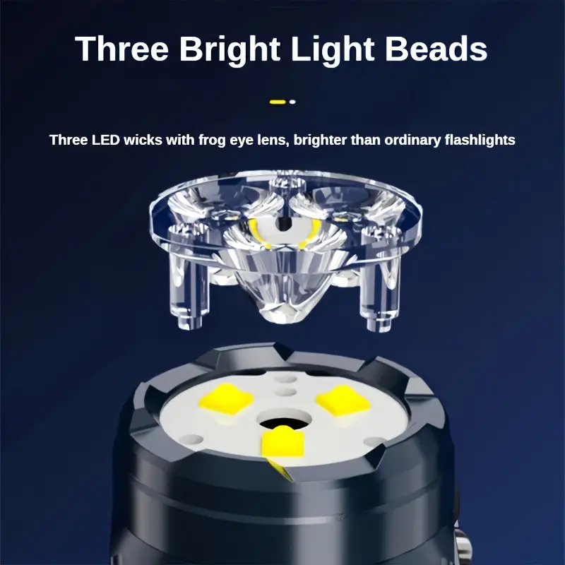 Mini linterna de 3LED con Clip - Outdoor Lighting Spotlight reseña y precio
