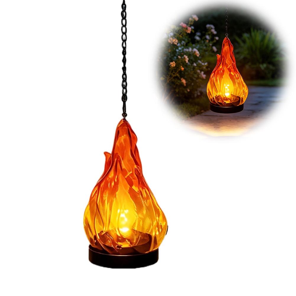 Lámpara colgante solar con efe - Outdoor Lighting Yard reseña y precio