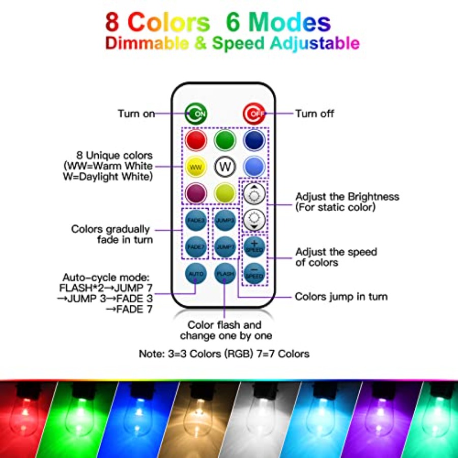 Luces de patio para exteriores - String Light Bistro reseña y precio
