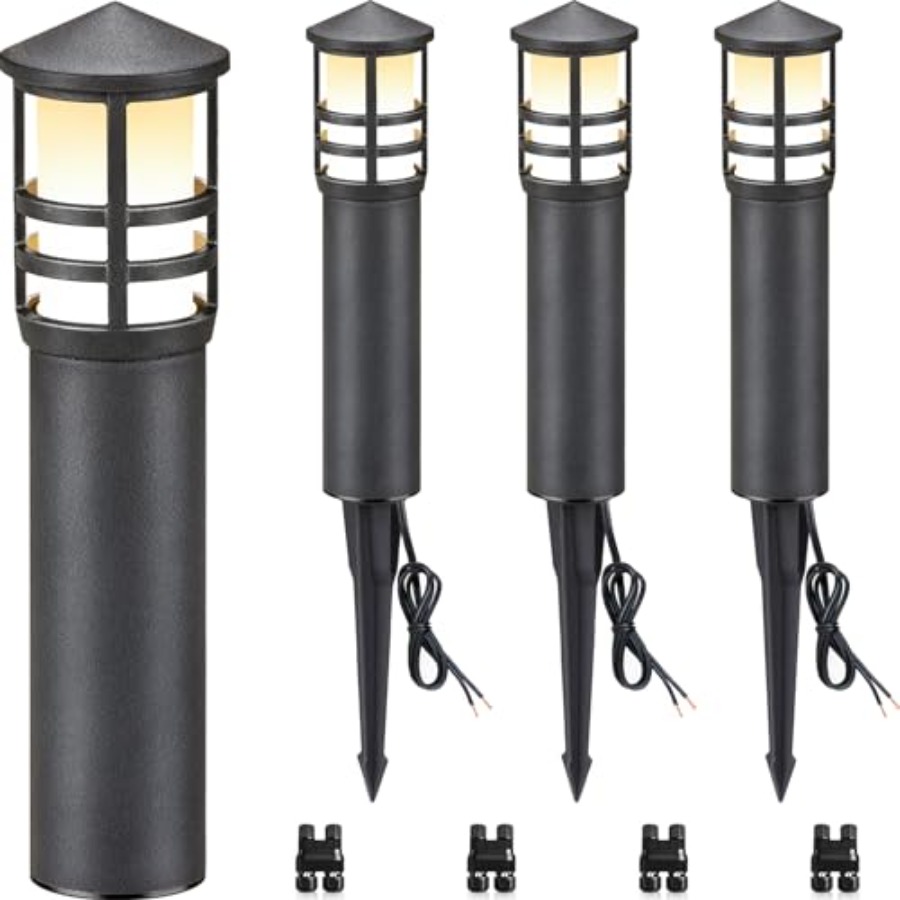 Paquete de 4 Luces LED de Bajo - Outdoor Lighting Voltage reseña y precio
