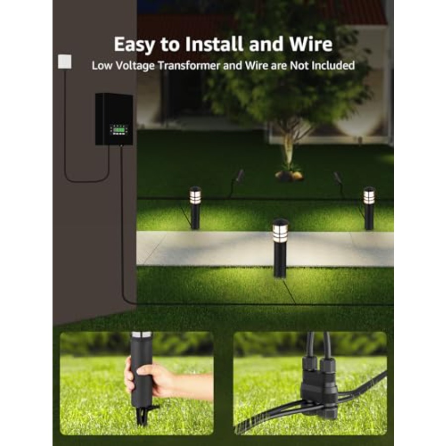 Paquete de 4 Luces LED de Bajo - Outdoor Lighting Voltage reseña y precio