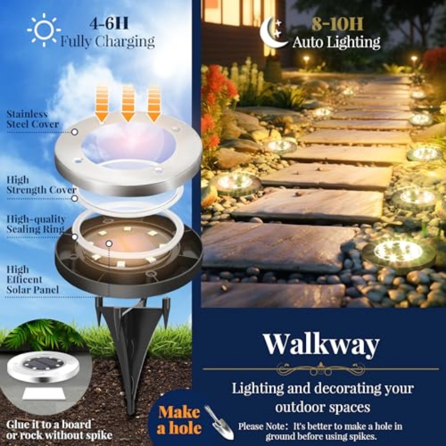 Luces Solares para Jardín, Luc - Outdoor Lighting Yard reseña y precio